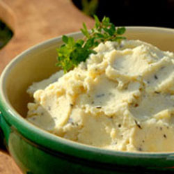 mashed potatoes and parsnips